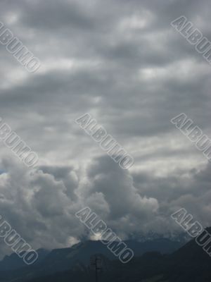 landscape with mountains