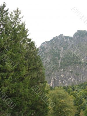 landscape with mountains