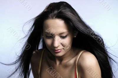 Portrait of the beautiful girl