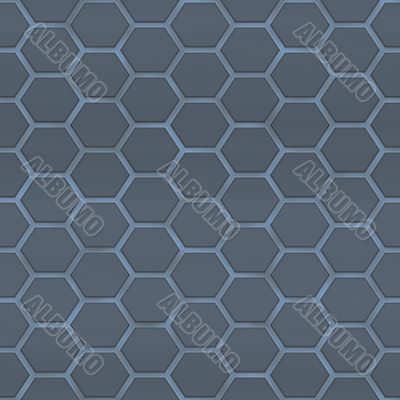 Honeycomb fabrics - steel blue