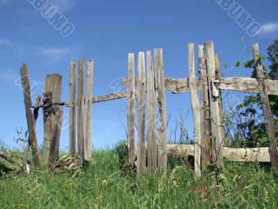 Wrecked fence