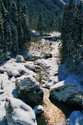 River in Dombai.