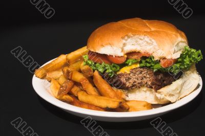 Cheeseburger and Fries