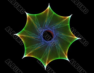 Decorative eight pointed motif.