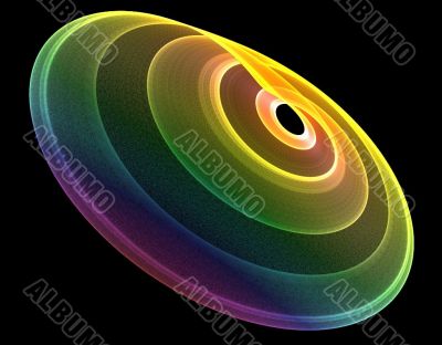 Colourful circular pattern