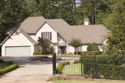 Nice Stucco Inside Fence
