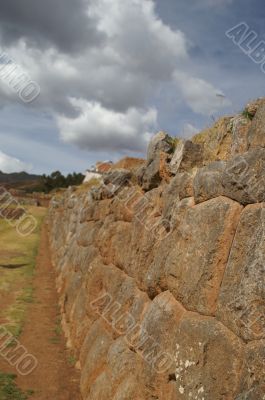 Inca castle ruins in Chinchero