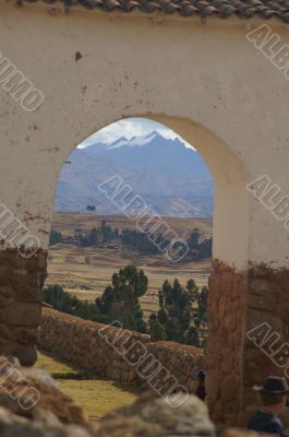 Inca castle ruins in Chinchero