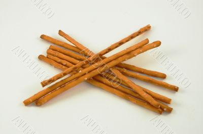 Pile of pretzel sticks