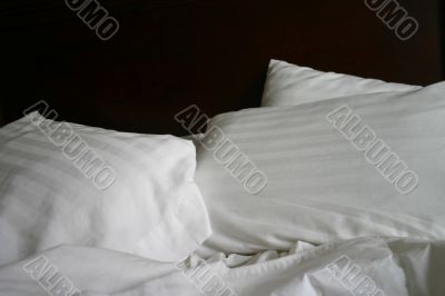 Simple White Bed