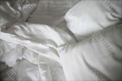 Simple White Bed