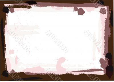 Dark Brown Grunge Border