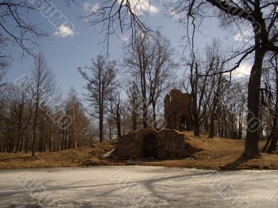 Early spring in a park Early spring in a park