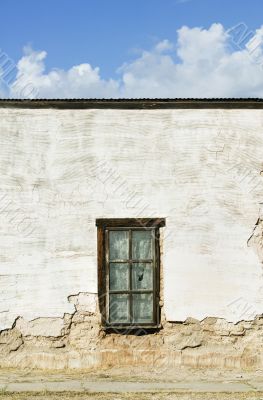 Window on an Abandoned Adobe Building