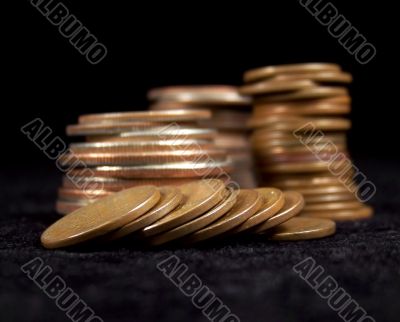 Close up of Old Coins Close up of Old Coins