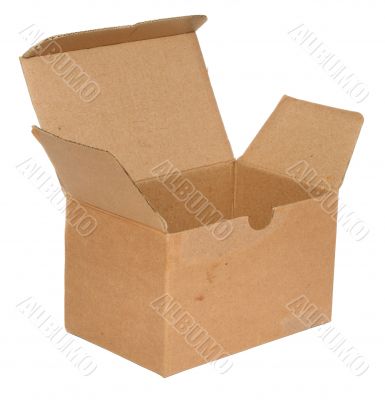 single open cardboard