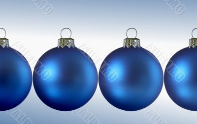 Blue chrismas balls