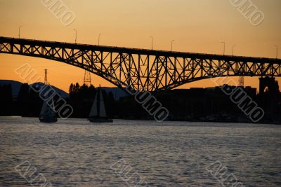 Sunset on Aurora bridge