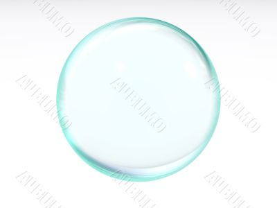 blue transparent ball