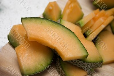 Sliced melon Sliced melon