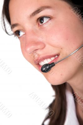 beautiful customer services girl