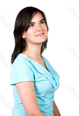 beautiful pensive girl