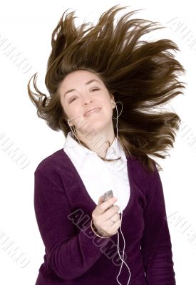 beautiful girl listening to music 3