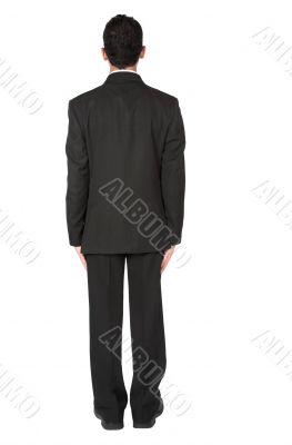 business man not facing
