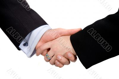 business deal - male and female