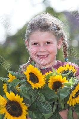 Sunflower girl