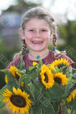 Sunflower girl