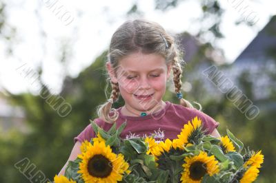 Sunflower girl