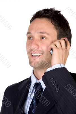 business man on a mobile