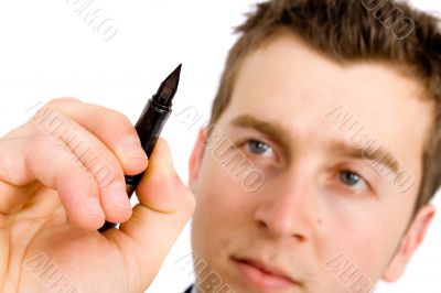 business plan - man with pen