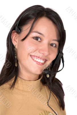 Beautiful Customer Support Girl