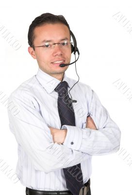 business customer service man
