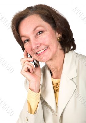business woman on the phone