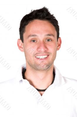 handsome guy in white