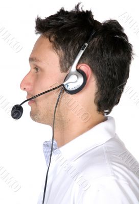 casual customer service guy