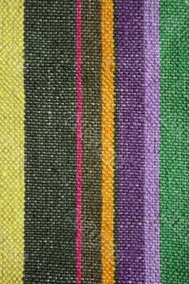 Colorful rustic linen fabric background