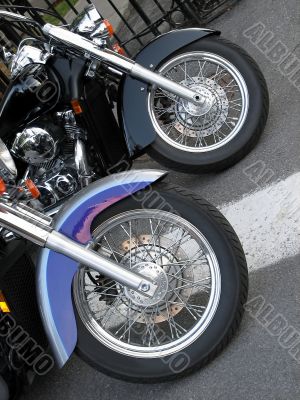 Two shiny choppers