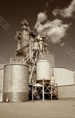 Grain Elevator Sepia