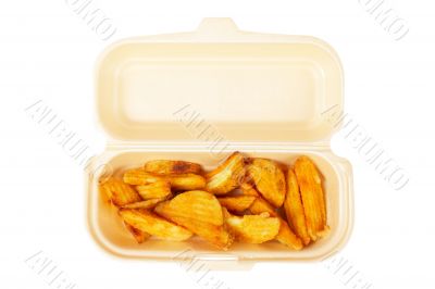 Potatoes on the box Potatoes on the box