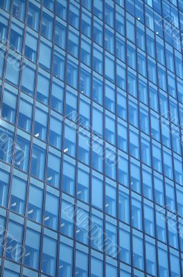 Windows of a skyscraper - working day