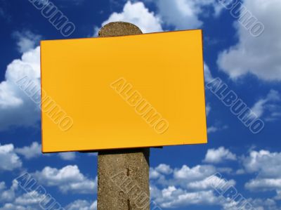 empty sign post