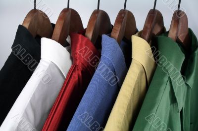 Choice of colorful shirts