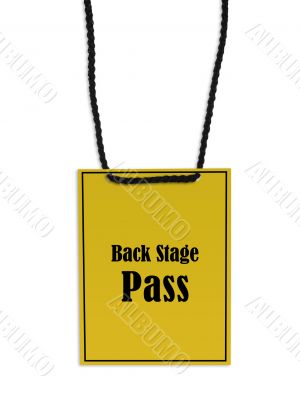 Backstage pass