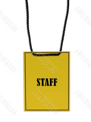 Staff backstage pass