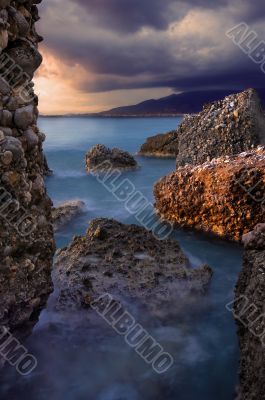 Rocky seascape