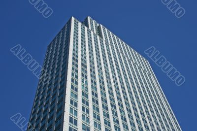 Top of the gray office building